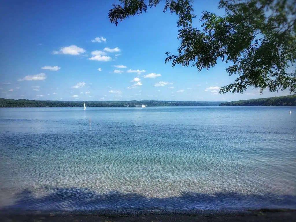 Cayuga Lake - is the longest of central New York's glacial Finger Lakes