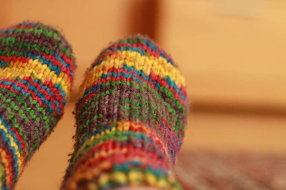 Socks made with wool