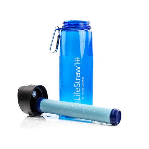 Water Bottle with Lifestraw