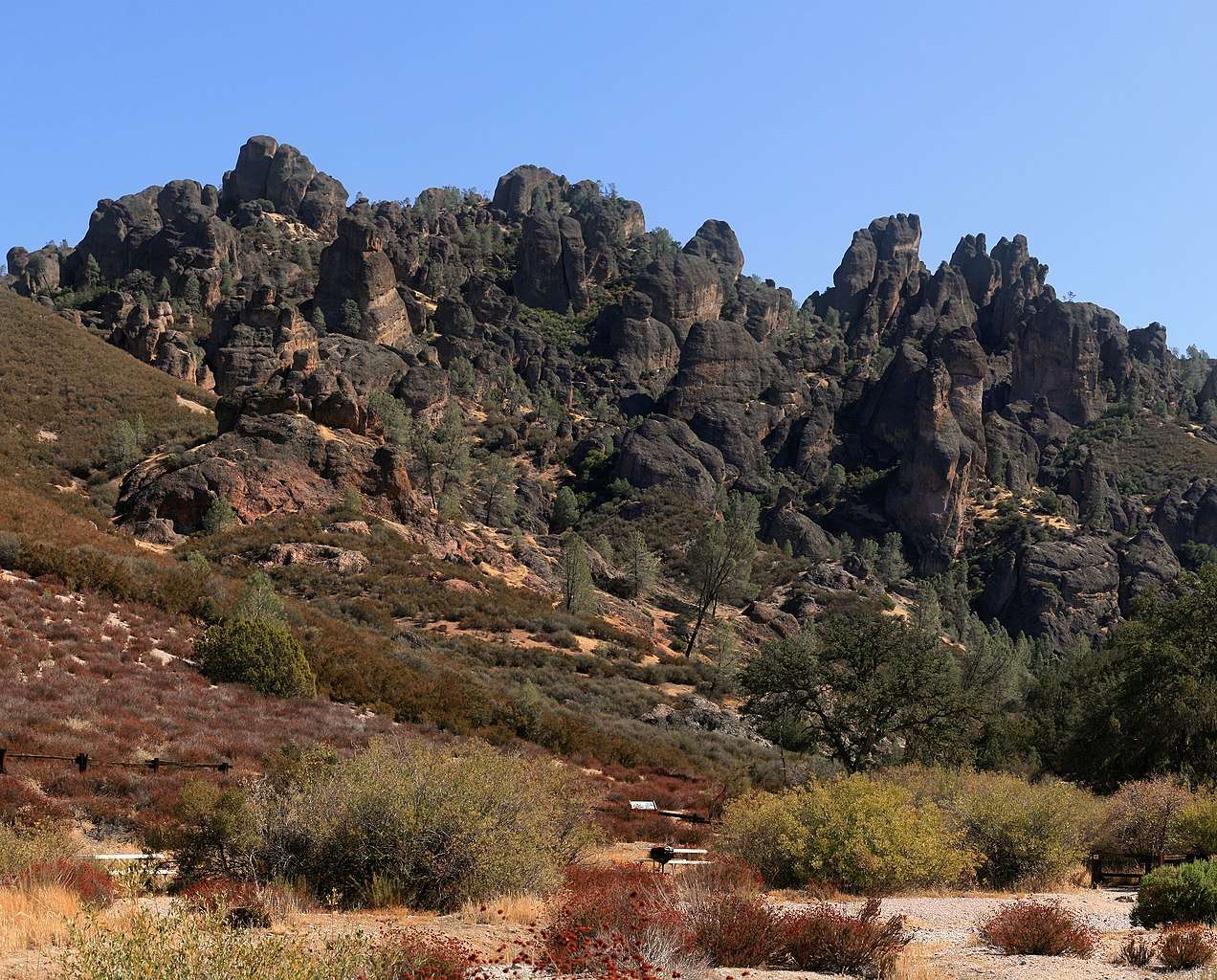 What is the Pinnacles National Park known for?