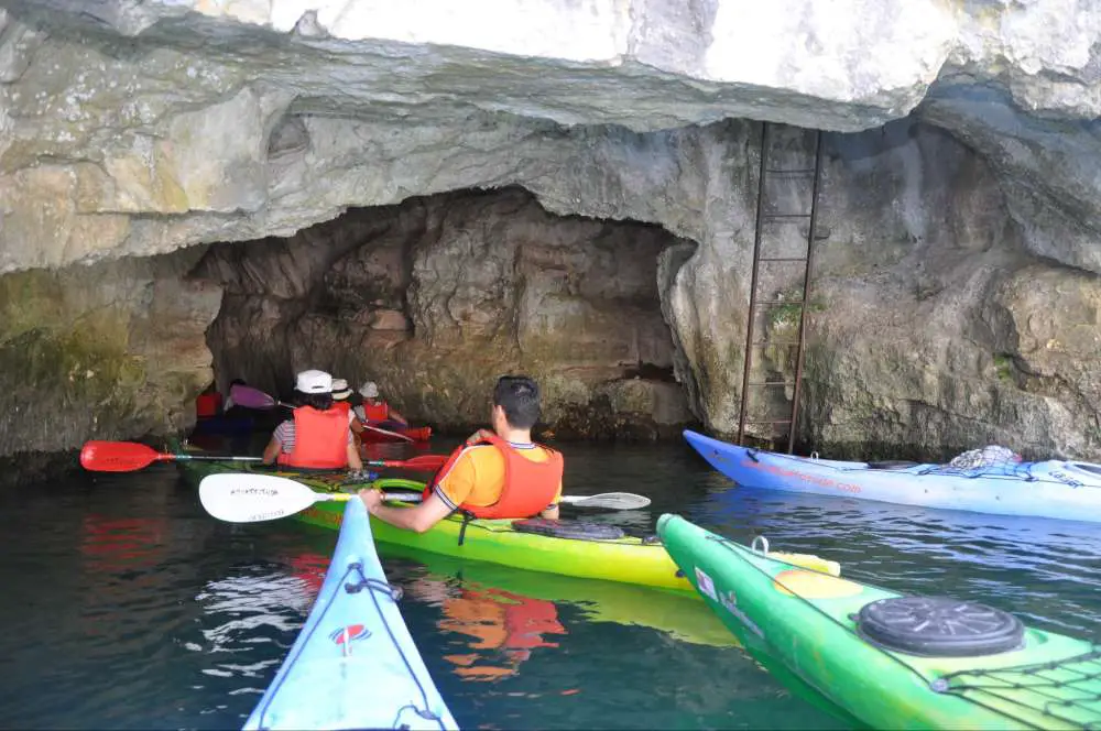 Go for an underground kayaking experience
