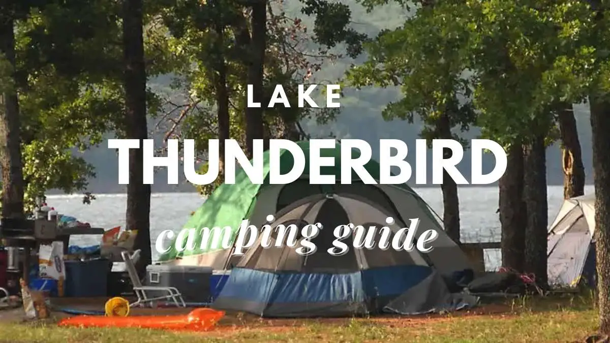 lake thunderbird camping map
