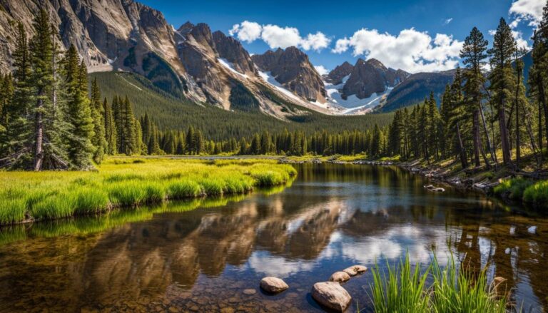 A breathtaking view of Rocky Mountain National Park, showcasing its stunning landscapes and diverse wildlife.
